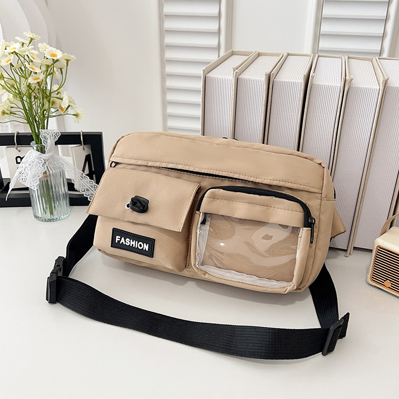 2025 New style single-shoulder bag, crossbody bag, casual student small backpack, workwear mobile phone bag, underarm bag full figure