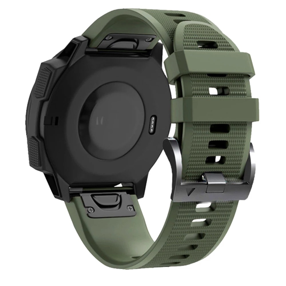The 22mm and 26mm quick-release silicone watch straps are suitable for Garmin Fenix 7X 6X 65X Plus smartwatches Specification drawing