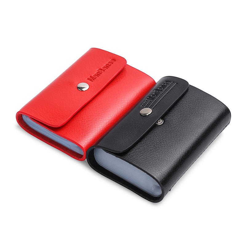 High-end anti-demagnetization card case, men's large-capacity multi-card position ultra-thin no-assembly card holder, women's small credit card case Item Picture