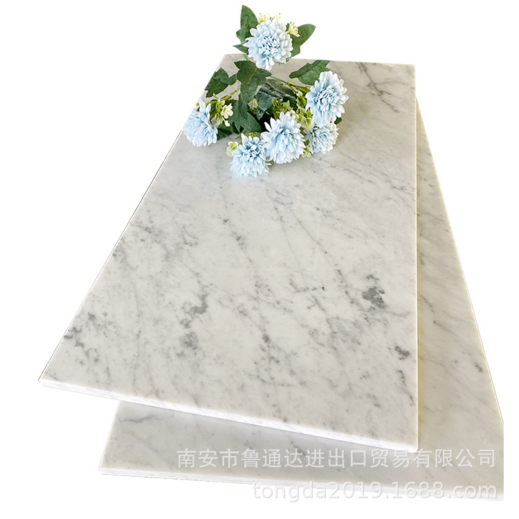 White marble, Carrara white, fine white, medium white, thin plate, natural stone for interior decoration Application Scenario