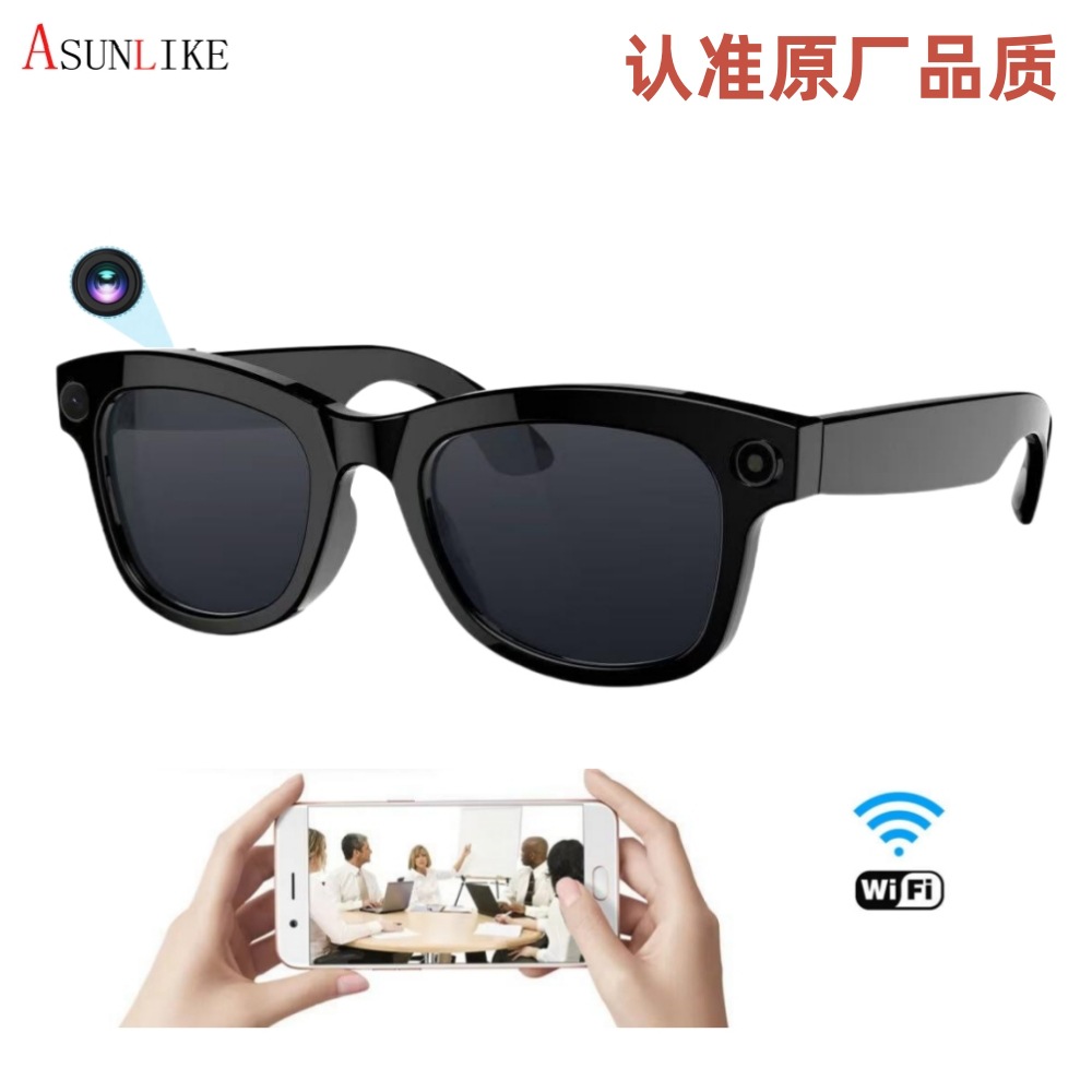 2025 Smart glasses with cameras for taking photos and videos, AI translation for object recognition, ChatGPT for making phone calls, and music glasses full figure