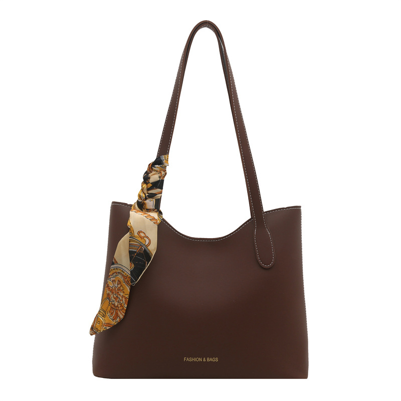 Niche design retro ins single-shoulder shopping bag, commuter bag, women's bag, 2025 new style casual tote bag Item Picture