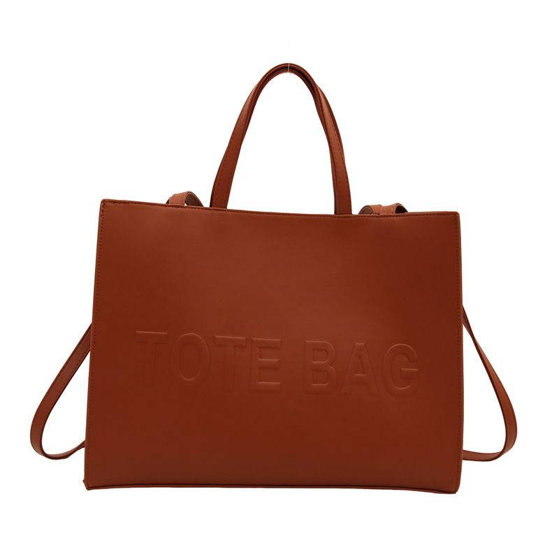A high-quality large-capacity handbag for women, a new 2024 fashionable hand-held tote bag, a retro single-shoulder bag for autumn, and a large commuting bag Item Picture
