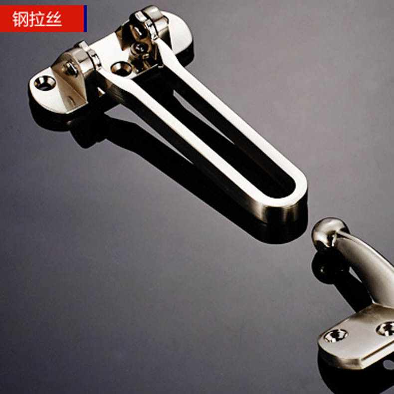 High-end precision-cast hotel and guesthouse anti-theft fasteners, safety chains, anti-theft door bolts, anti-theft chains, metal lock buckles and small hardware Specification drawing
