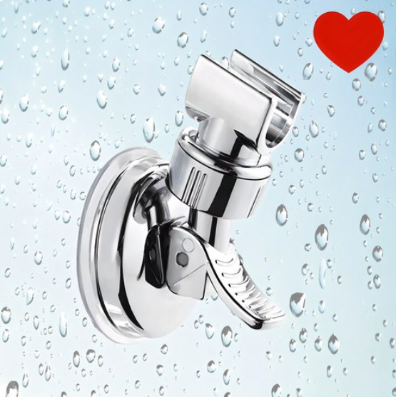 No need for drilling, powerful suction cup, shower head stand, bathroom fixed seat, shower wine stand, showerhead stand, shower head base full figure