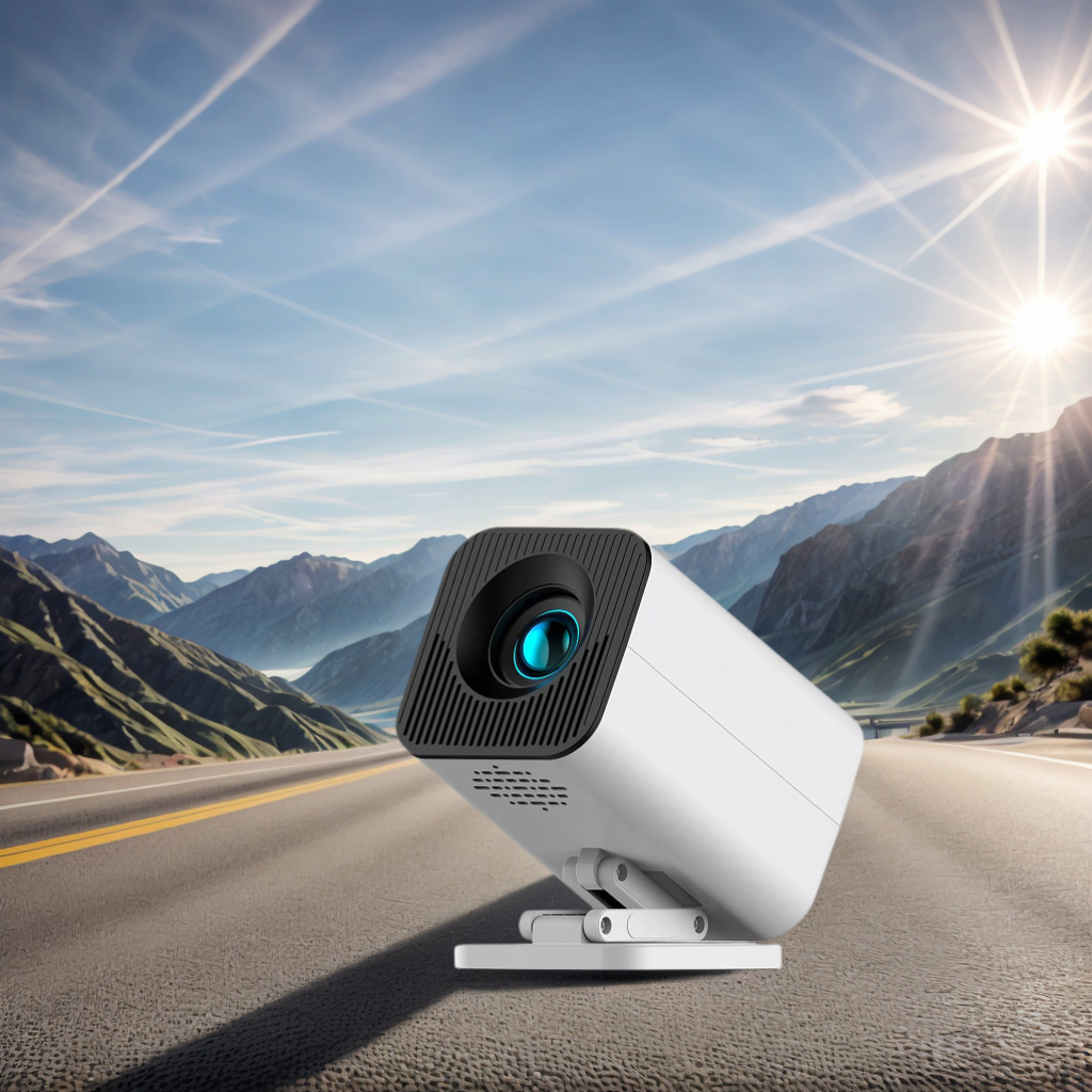 2025 New cross-border bestseller WiFi6 projection mobile phone screen high-definition mini portable home projector details Picture
