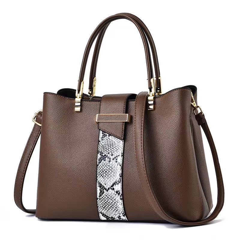 Large-capacity mom bag for women 2022 new style, fashionable, simple and elegant handbag, high-end crossbody bag for middle-aged women Specification drawing