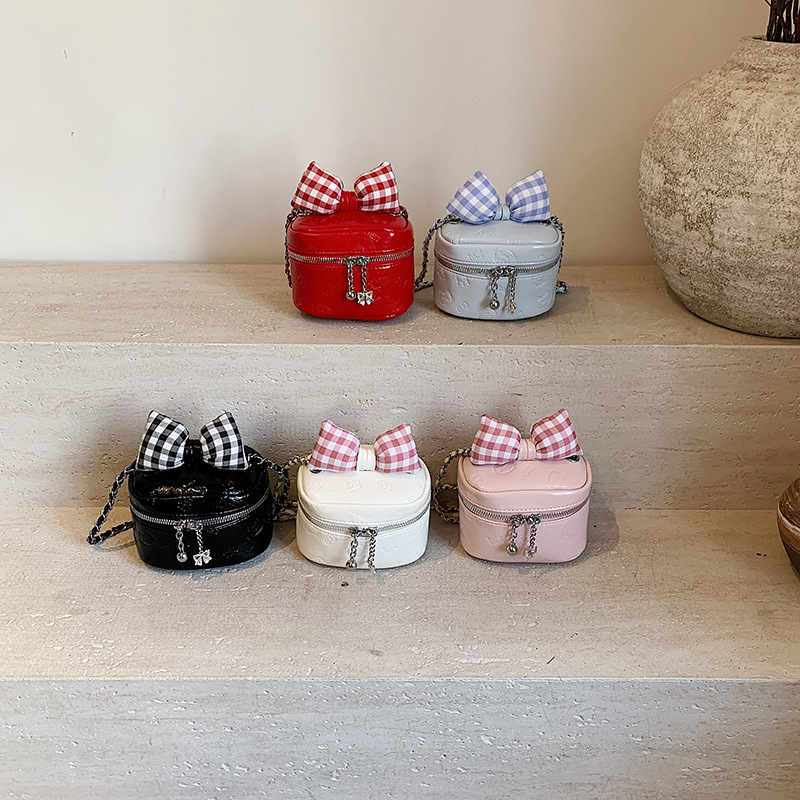 New cross-border women's bag, Xiaoxiang-style bow mini bucket bag, parent-child chain crossbody bag for export full figure