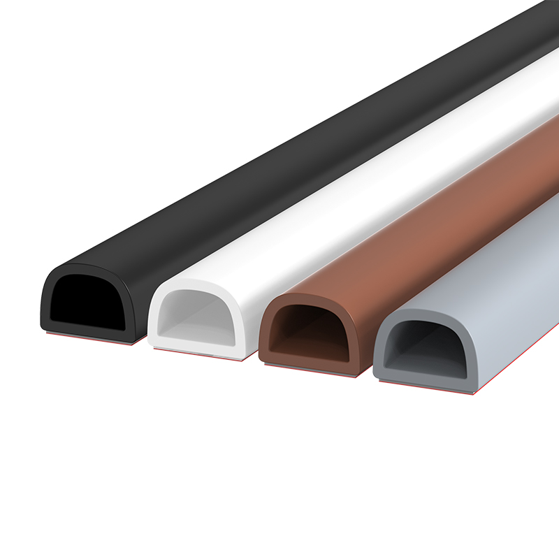 Self-adhesive silicone rubber door gap sealing strips, anti-theft door entrance sealing strips, door and window sound insulation strips, windproof and silent sealing strips Item Picture
