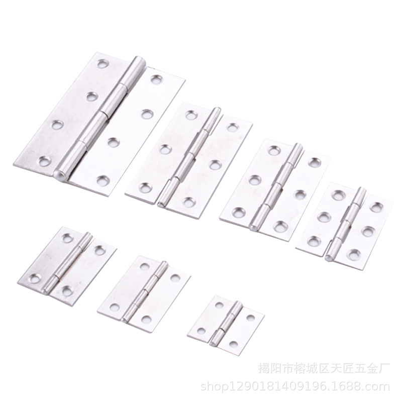 304 stainless steel small hinge flat opening mini folding leaf gift box, door and window mailbox bag hinge manufacturer micro hinge Item Picture