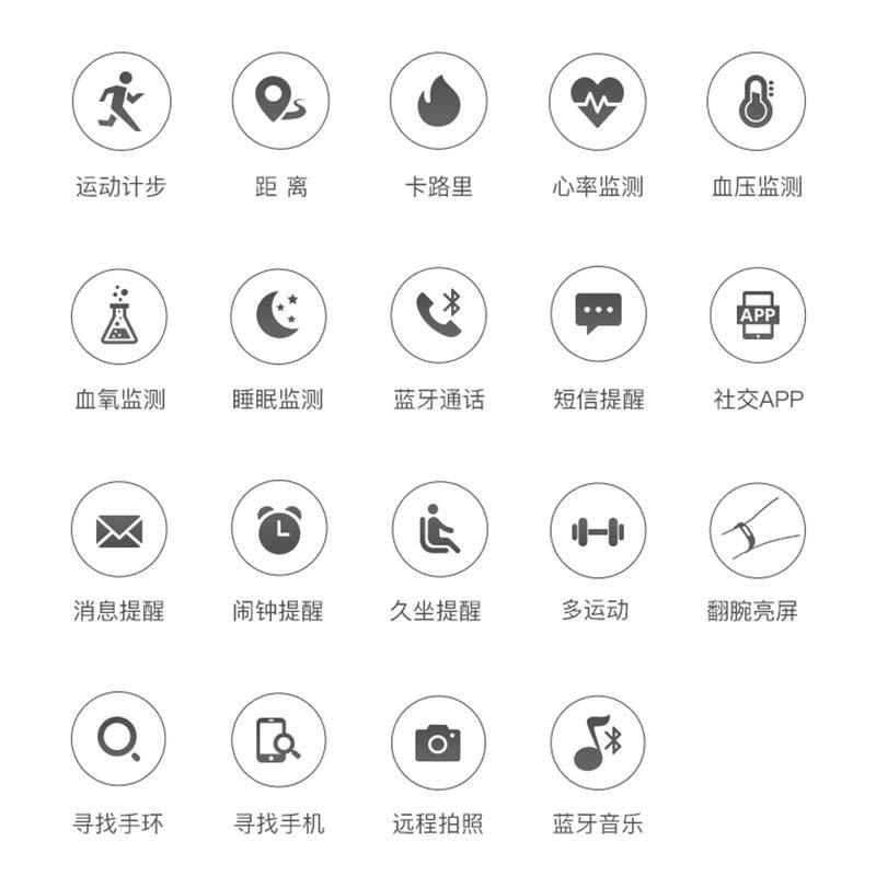 The large-screen smart bracelet GT40/Y13s, heart rate and blood pressure monitor, step waterproof smart watch, Bluetooth call, cross-border Specification drawing