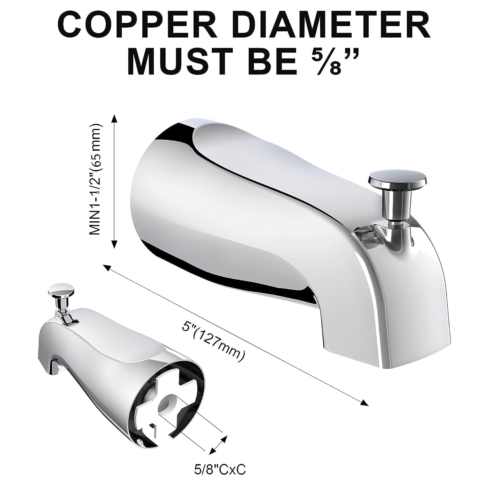 Amazon export North America concealed bathtub faucet with pull-out bottom water outlet, concealed bathtub faucet in Australia details Picture