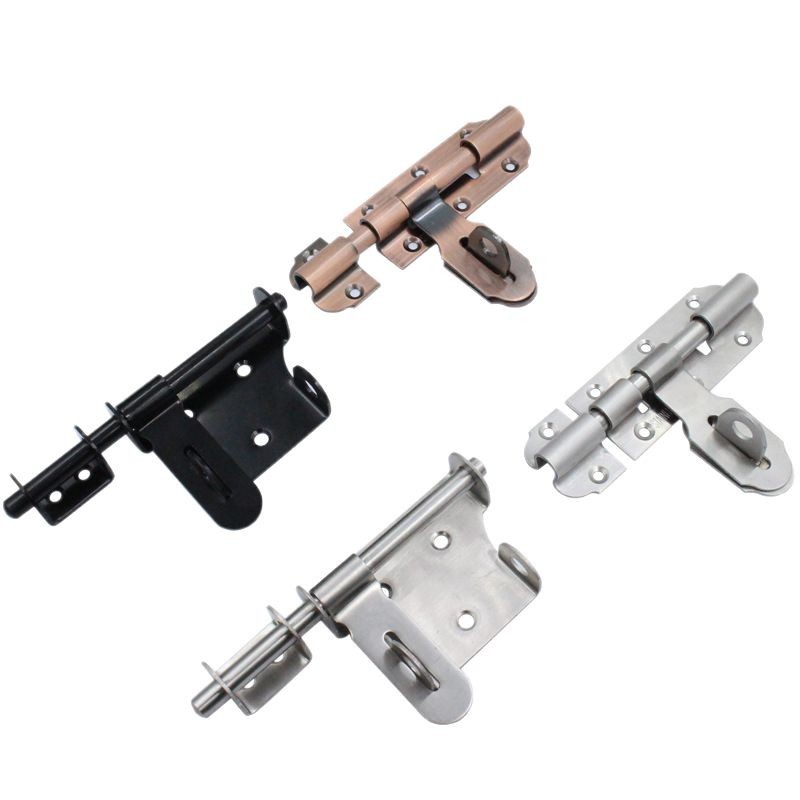 The shopkeeper recommends a stainless steel 201 door lock bar that can be hung on both sides with large ironwood door anti-theft fasteners Item Picture