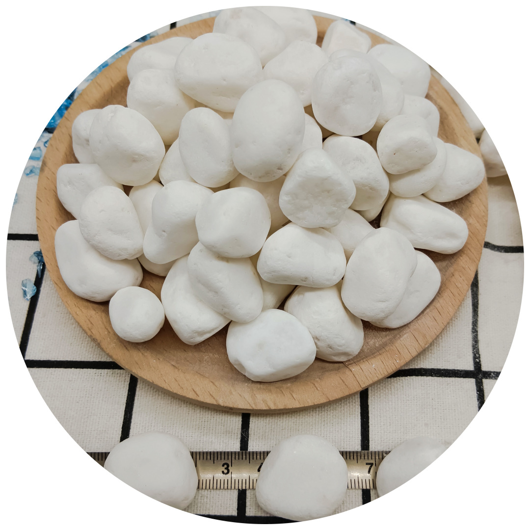 White pebbles for the ground, small stones for garden flowerpots, white stones for the courtyard, and white pebbles for paving and landscaping Item Picture