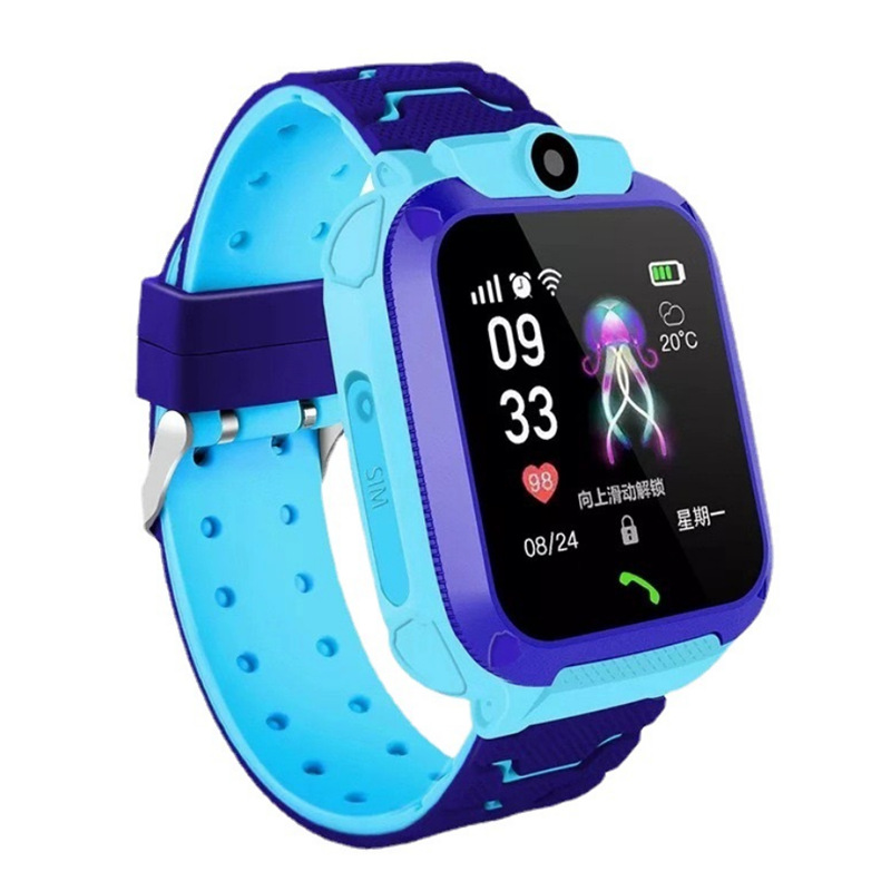 Cross-border e-commerce children's smartwatches, children's positioning smart watches, export 5th generation 6 multiple languages wholesale q12 full figure