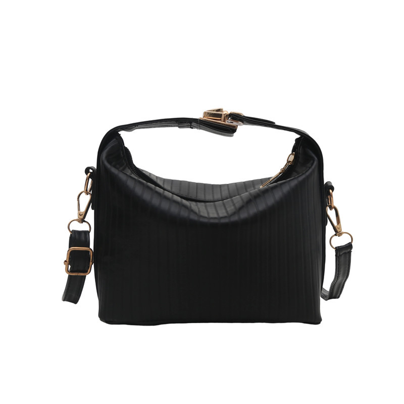 Korean niche pleated handbag for women 2025 new summer dopamine single-shoulder bag, simple and versatile crossbody bag Item Picture