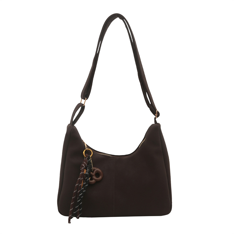A retro, simple and fashionable large-capacity tote bag for women, a new niche, simple and casual single-shoulder bag, a high-end crossbody bag Item Picture