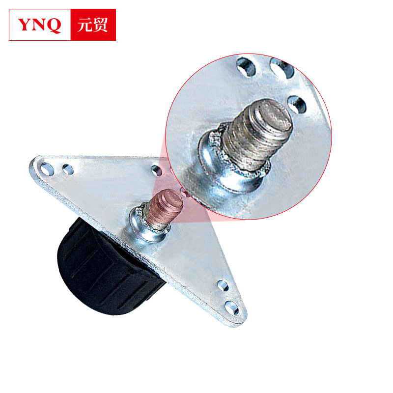 Factory direct supply production of hardware accessories, universal adjustable feet, triangular adjustable feet, plastic support feet wholesale details Picture