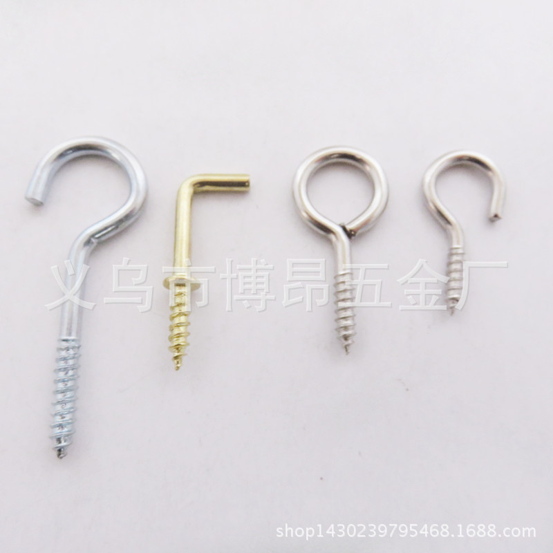 Factory direct sales: Open sheep eye hook, 9-shaped hook, screw, complete range of specifications and styles details Picture