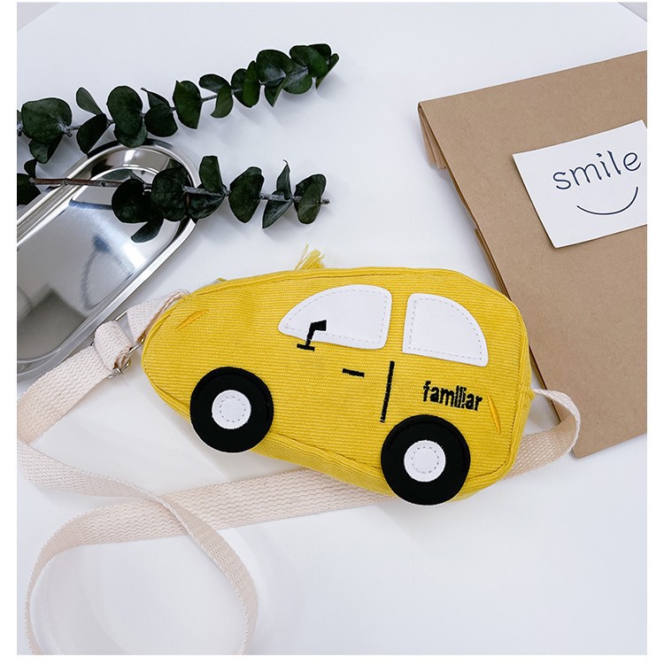 Cute corduroy toy car children's schoolbag, early education class gift, children's kindergarten schoolbag, lightweight single-shoulder crossbody bag Application Scenario