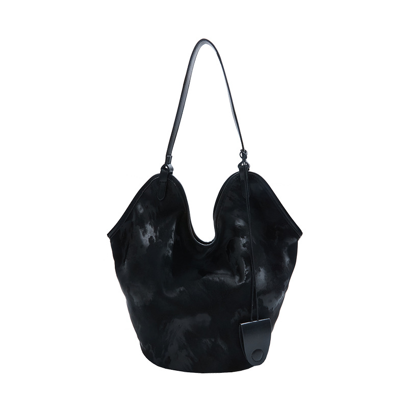 Niche bags, women's large-capacity bucket bag, 2025 new summer versatile casual single-shoulder bag, commuting hand-held mother and child bag Item Picture