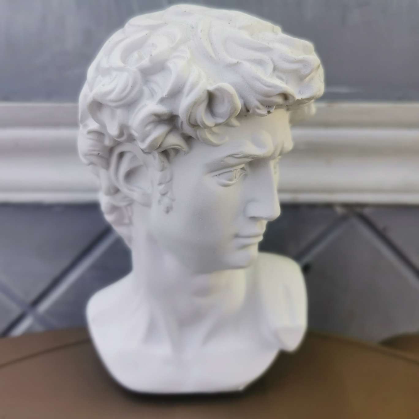 景泰蓝小花瓶工艺品铜雕摆件家居装饰礼品电视柜工艺摆件小摆件 大卫摆件 半身石膏像 礼品 雕塑