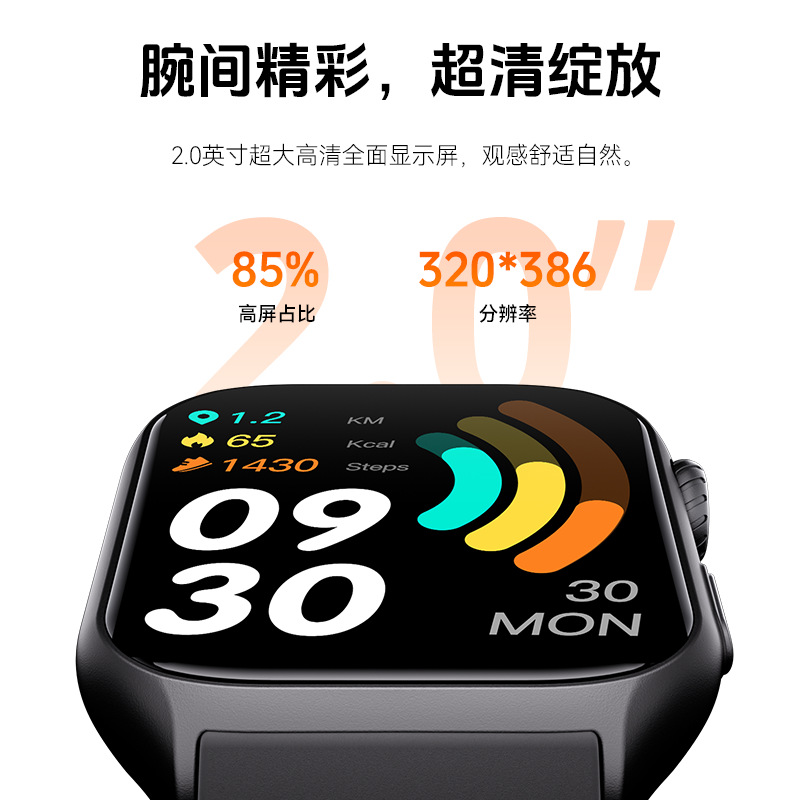 2024 Cross-border GTS7pro Smartwatch Heart Rate and Blood Oxygen Monitoring Sports Watch Full skin Color Detection bracelet Specification drawing