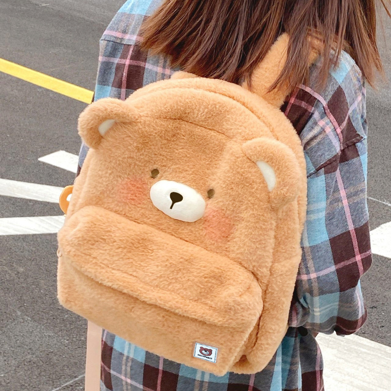 2023 New Super Cute Bear backpack, adorable cartoon, large-capacity student schoolbag, factory direct sale, girlish heart details Picture