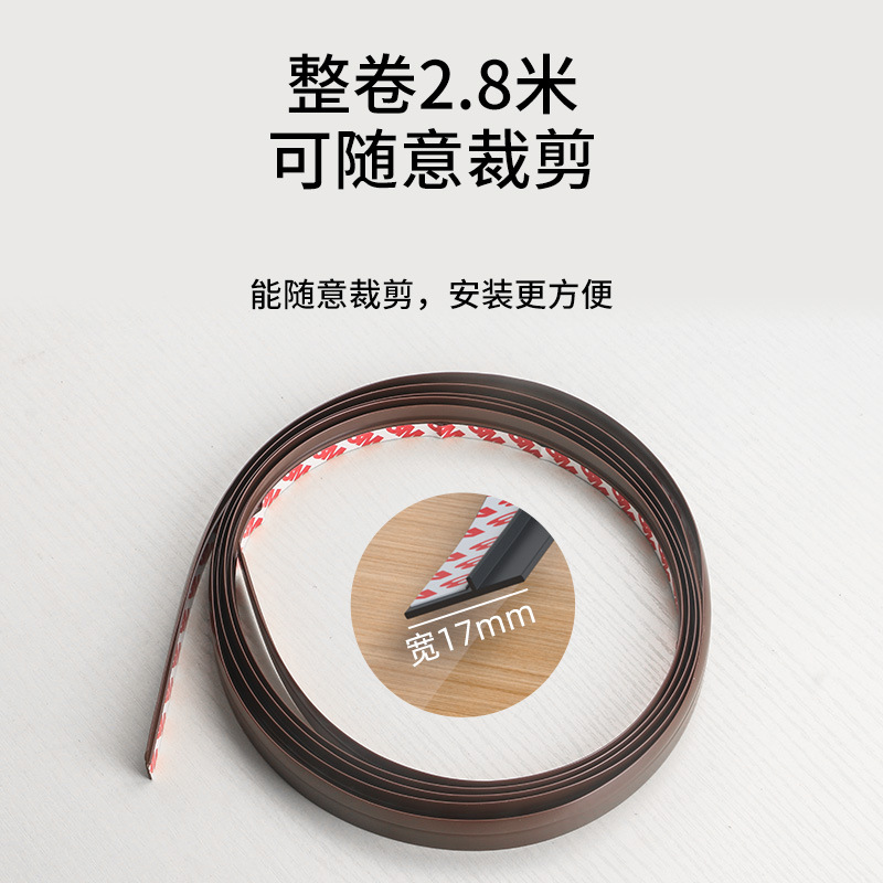 2.8-meter wardrobe dust-proof sealing strip, self-adhesive PVC cabinet moisture-proof sealing strip, double-door insect-proof and light-blocking strip Application Scenario