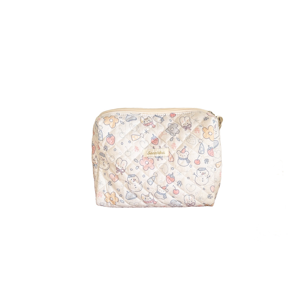 312281 Makeup Bag, student cartoon hand-held bag, Portable large-capacity travel toiletry bag, Cosmetics storage bag Item Picture