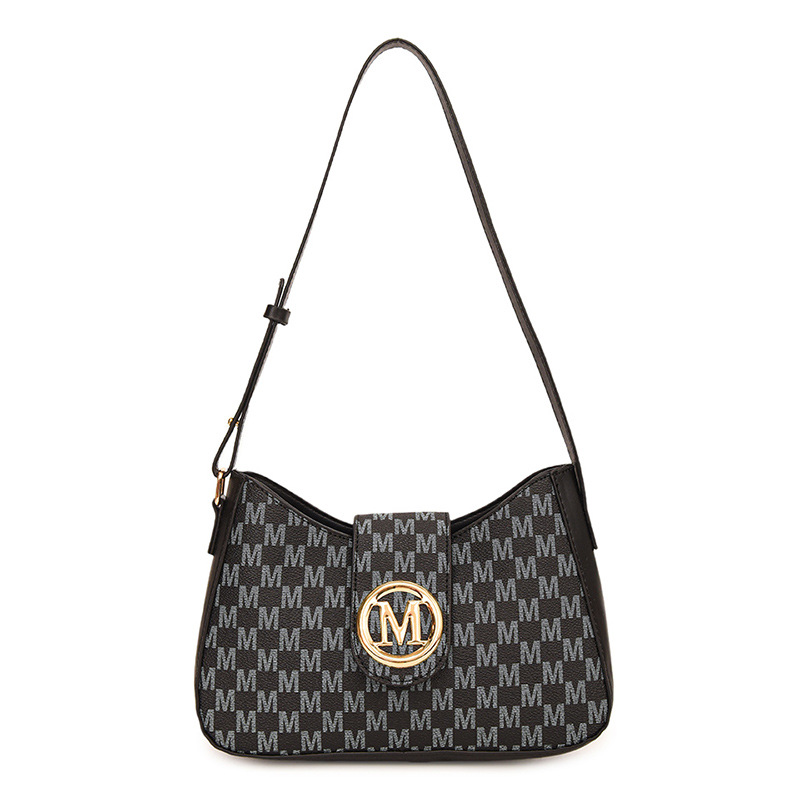 A trendy single-shoulder bag for cross-border autumn and winter commuting in 2024, with a retro underarm strap decoration Item Picture