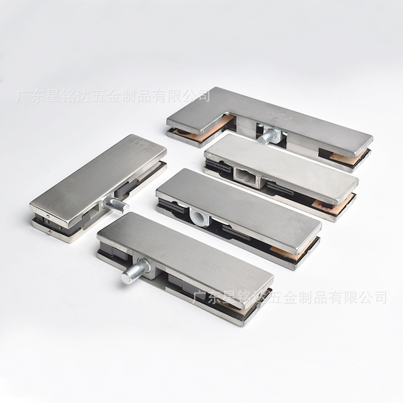 Glass door upper clamp, lower clamp, curved clamp, iron door clamp, seven-shaped clamp, floor spring, hardware accessories, fixed clamp, universal door clamp Application Scenario