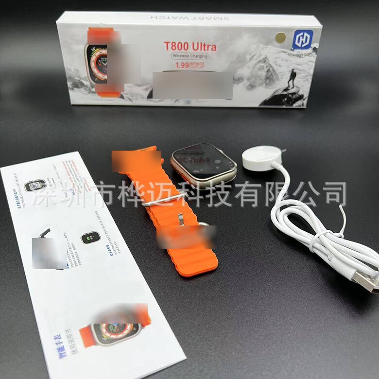 T800 Ultra Smartwatch 1.99-inch high-definition large screen Bluetooth Call Sports Edition s8 watch Huaqiangbei Specification drawing
