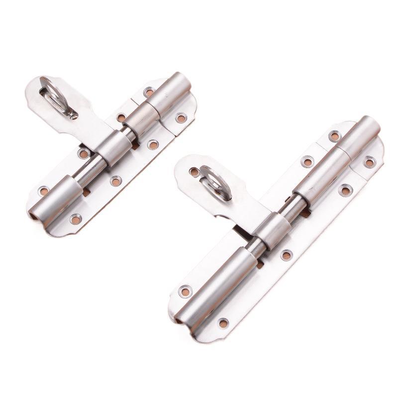 Cross-border LAZADA source wholesale hotel old-fashioned anti-theft latch, stainless steel latch, thickened anti-theft door bolt full figure