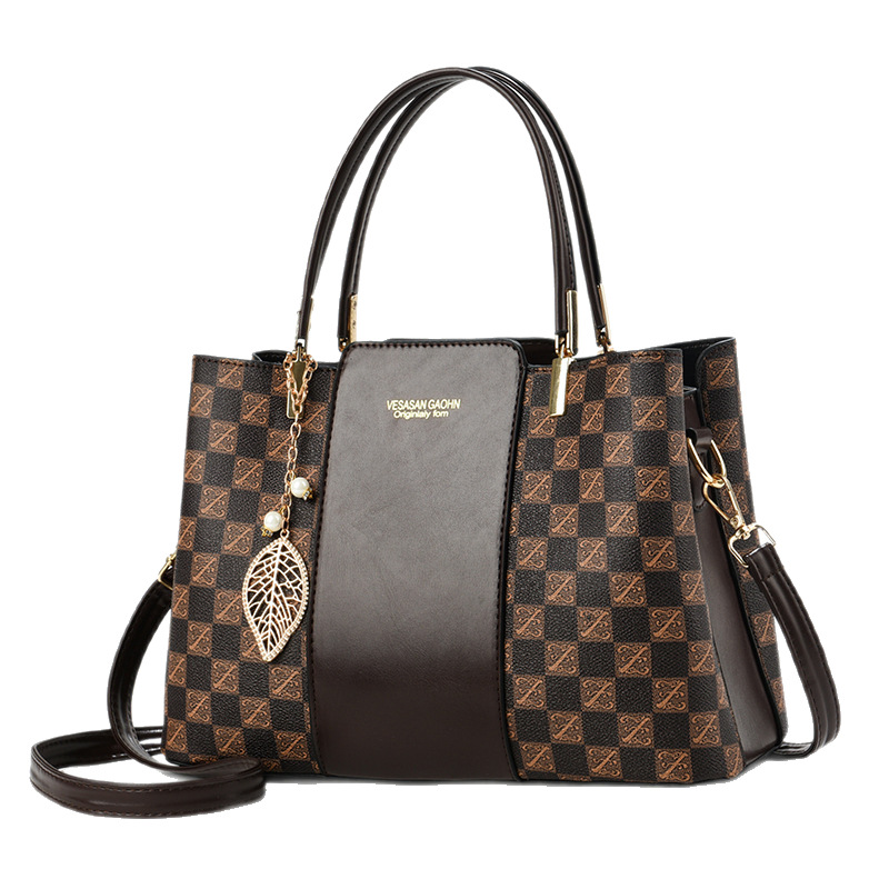 Fashionable handbag, Korean-style texture manufacturer, foreign trade bag for women, 2024 new single-shoulder smooth crossbody bag for women Item Picture