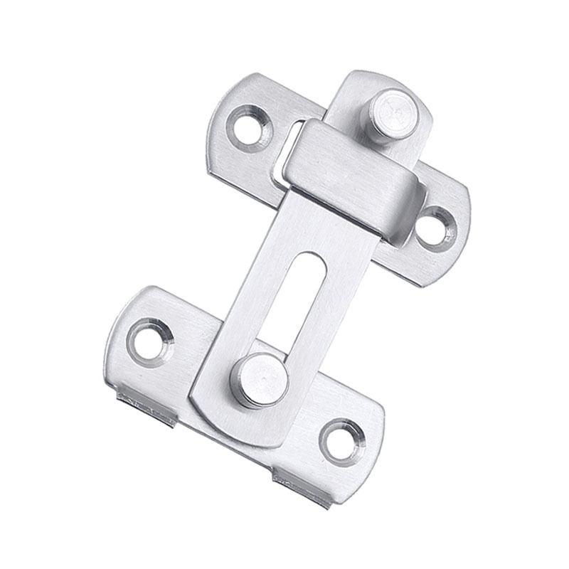Stainless steel door latch, household door bolt, bathroom simple latch, anti-theft card latch, door lock latch Item Picture