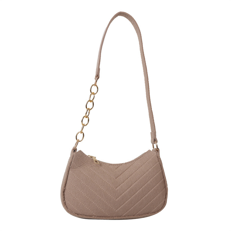 Small bag Women's 2023 autumn Trend retro single-shoulder bag, simple and fashionable crossbody bag, stylish underarm bag Women's bag Item Picture