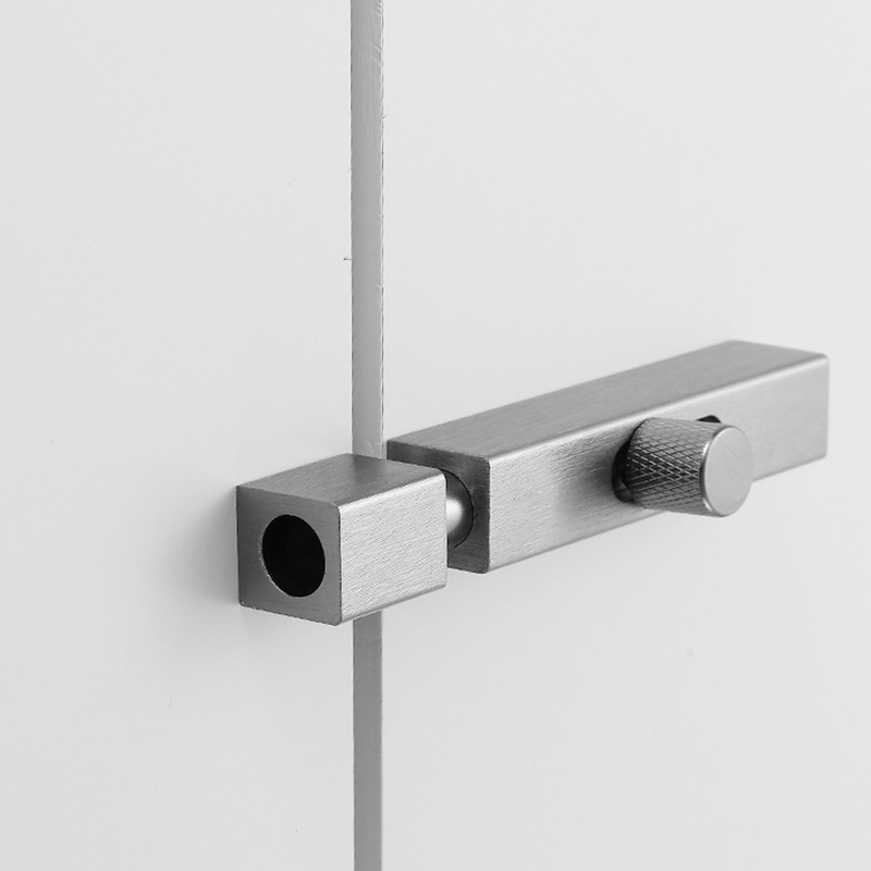 Aluminum alloy exposed latch door latch, door bolt, anti-theft door lock latch, door latch for bathroom, thickened wooden door latch without drilling Item Picture