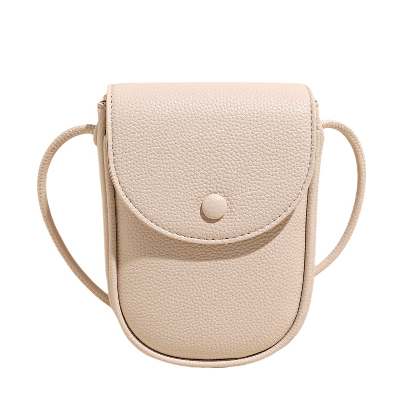 Cross-border lychee pattern Korean candy-colored mobile phone bag for women, 2025 new style, fashionable and versatile single-shoulder crossbody bag for women Item Picture