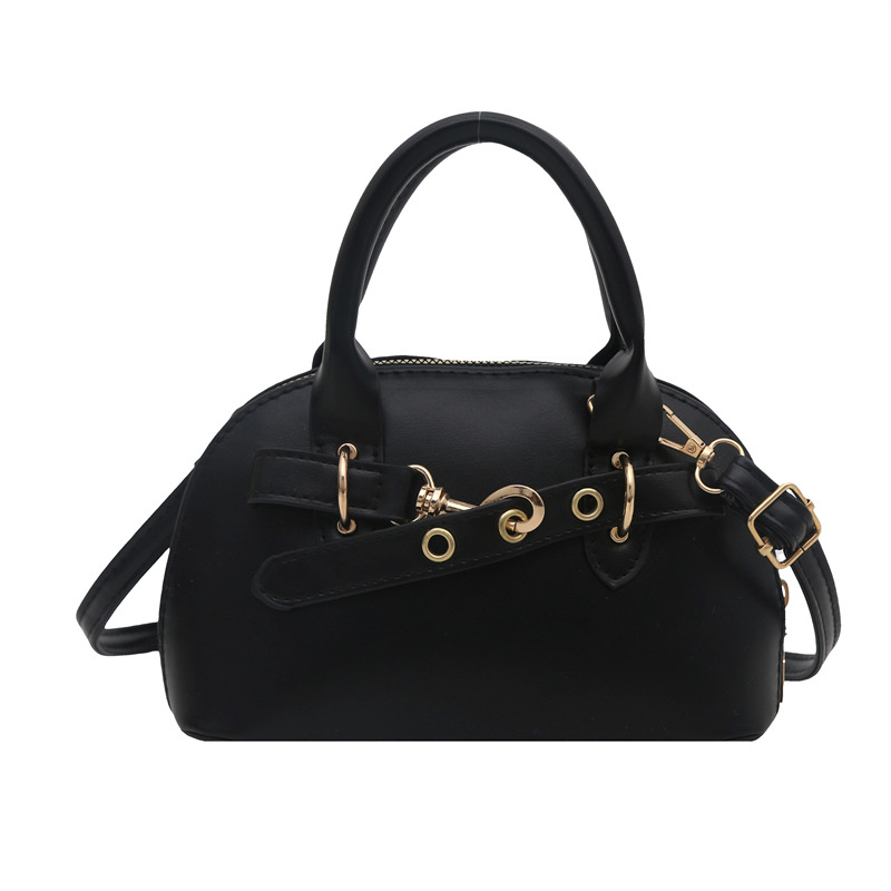 Cross-border high-end niche bag, women's spring retro 2025 new casual single-shoulder crossbody bag, hand-held shell bag Item Picture