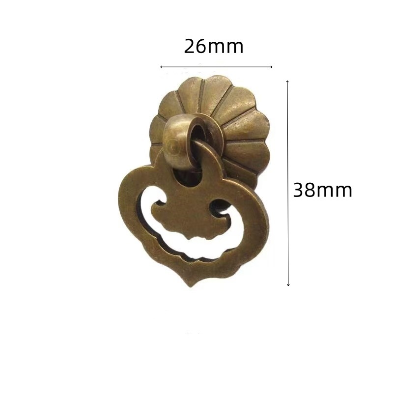 Gift box handle accessories, jewelry box, drawer small handle, classical and antique single-hole packaging small handle accessories wholesale details Picture
