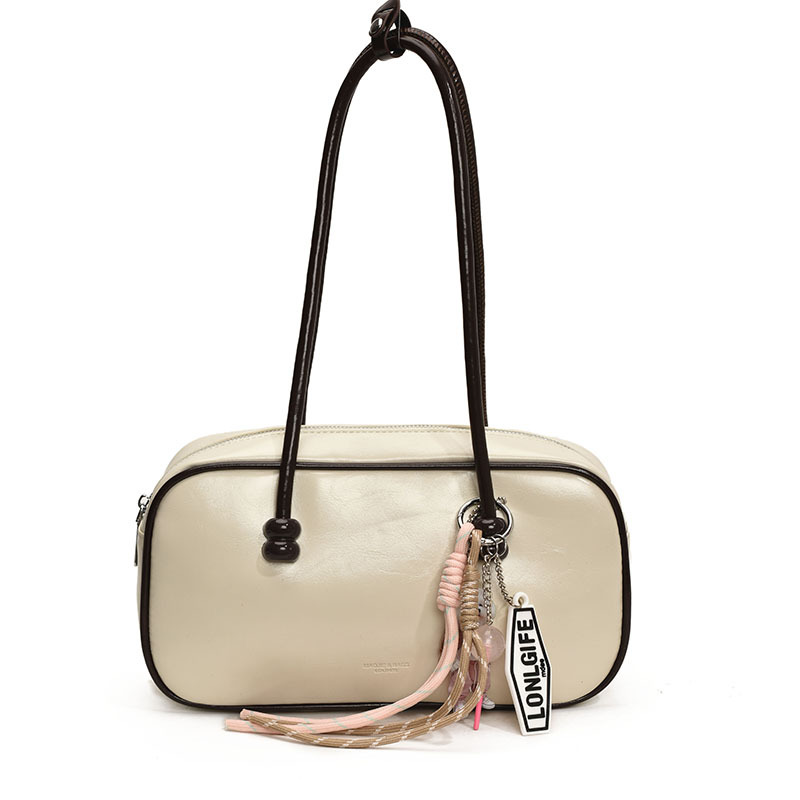"Yangqi 2025 New Style fashionable and versatile shoulder bag, elegant underarm bag, women's casual bag, solid color simple tote bag. Item Picture