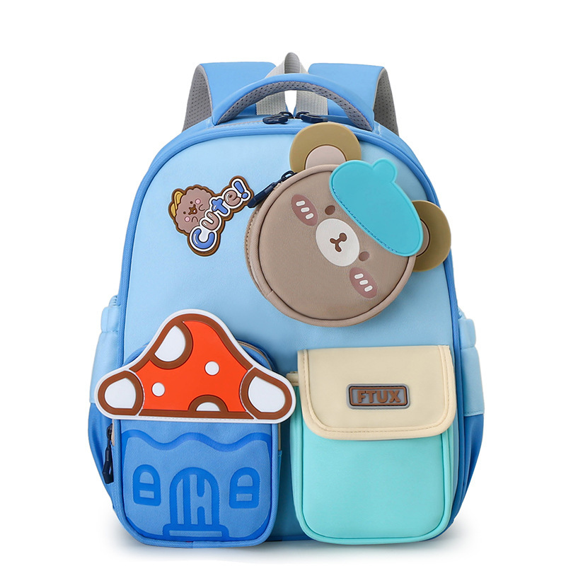 New cartoon schoolbag, cute backpack, kindergarten student schoolbag, children's 3-5 years old backpack, retail and foreign trade Item Picture