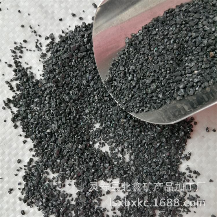 Fish tank bottom sand, aquarium decoration and landscaping, bright black sand, succulent plants, black crystal sand, aquatic plant cultivation, black gold sand full figure