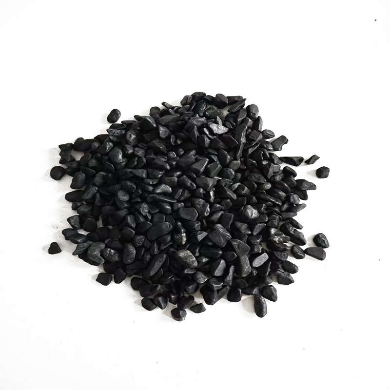 The manufacturer supplies waxed gravel for garden landscaping, paving, Japanese garden decoration, permeable pavement, and black waxed gravel Item Picture