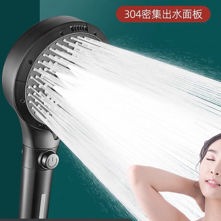Enhanced and pressurized showerhead, household showerhead, shower head, bathroom, bath, shower, rain shower head details Picture