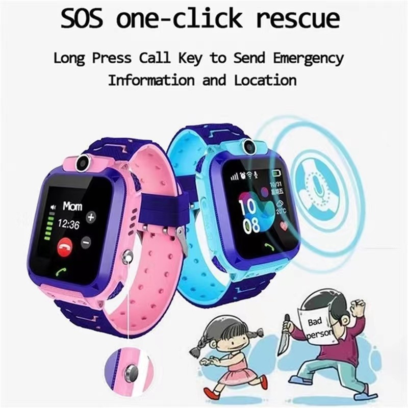 Cross-border 4G full-network children's smartwatch video call ip67 waterproof emergency call seTracker2 Specification drawing