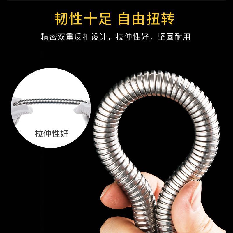 Universal 304 stainless steel showerhead hose, explosion-proof bathroom water heater, shower water pipe, bath lotus pod nozzle Application Scenario