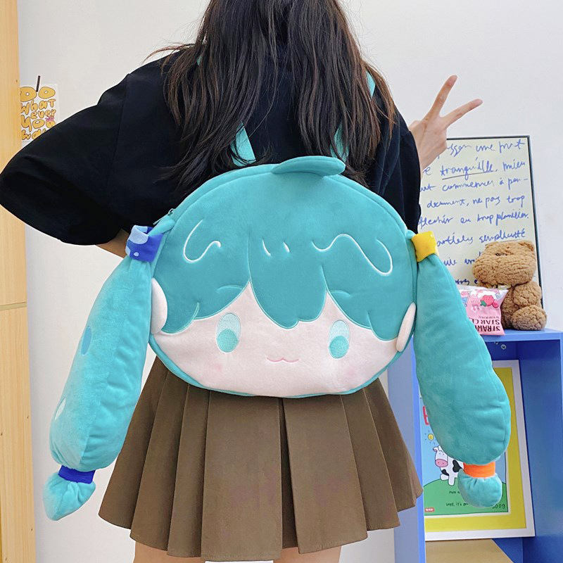 New plush backpack Hatsune miku MIku Future cute cartoon JK pain bag Girls' backpack factory direct sales Application Scenario