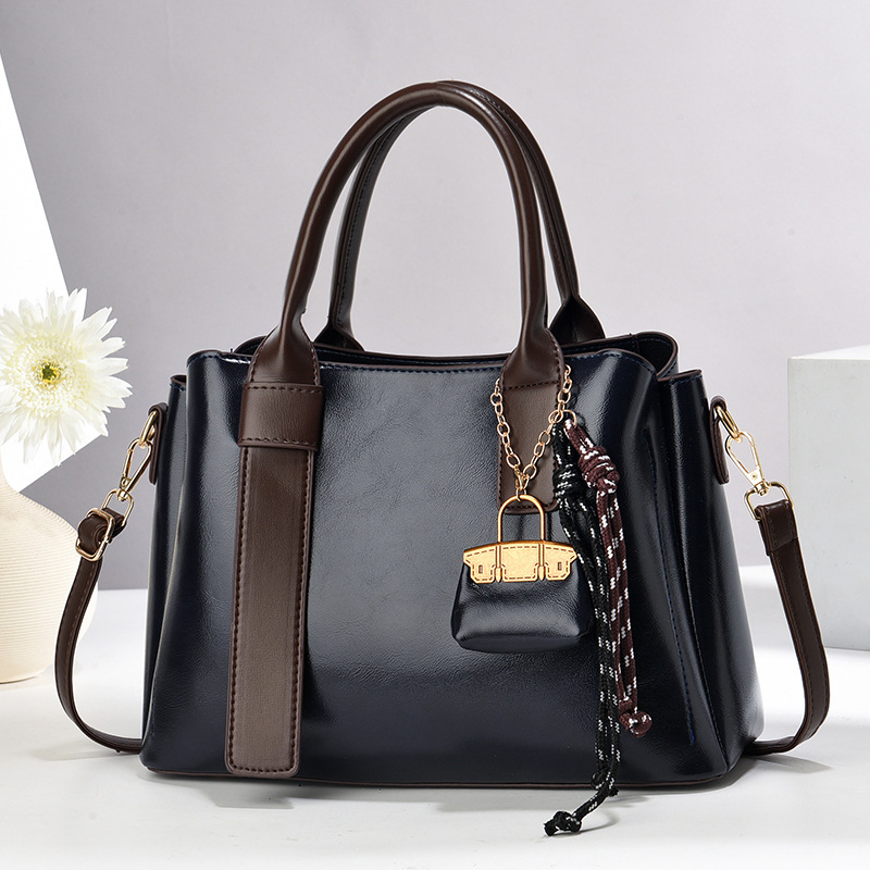 Mother's Day gift 2024 New retro red handbag, large-capacity middle-aged mom bag, casual women's bag Specification drawing